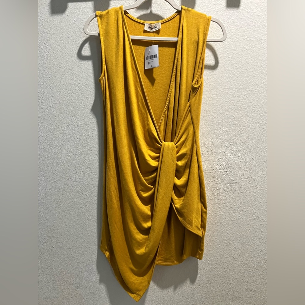 Adorable golden yellow dress (Forever 21, size L)